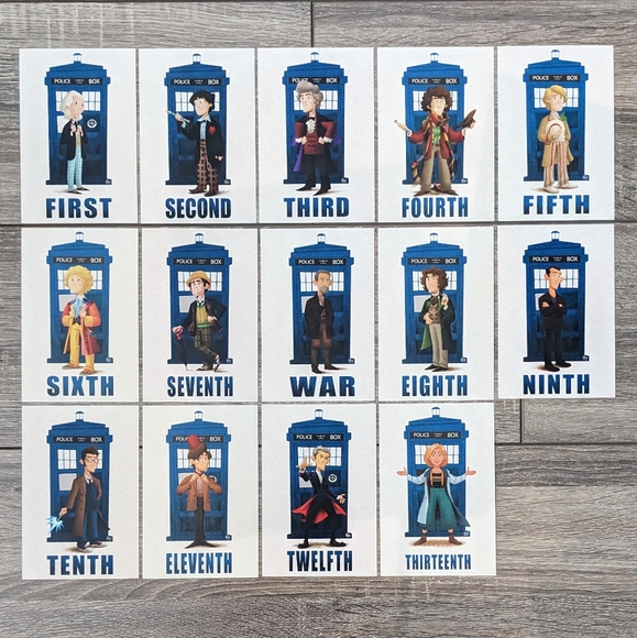 2/$10 Doctor Who Character Cards - Picture 1 of 3